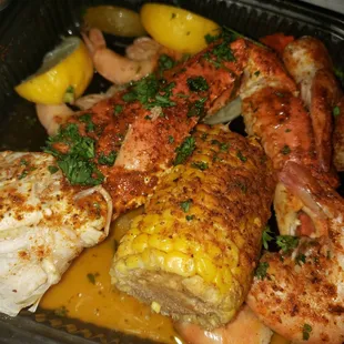 Half Combo Deliciousness and a lobster tail