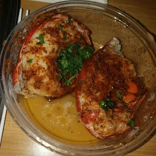 Half Combo Deliciousness and a lobster tail