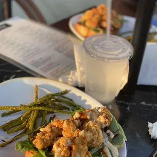 Oyster Poorboy w/Asparagus