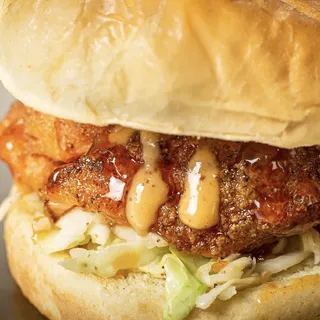 Fried Salmon Sandwich