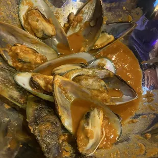 oysters, shellfish, mussels, oysters and mussels, food