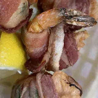 6 Bacon Wrapped Shrimp