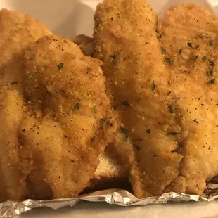 a close up of a piece of food