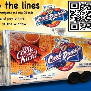 Contactless service. Scan the QR code to order from our menu and see our schedule.