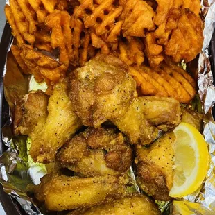 Lemon Pepper Wing basket