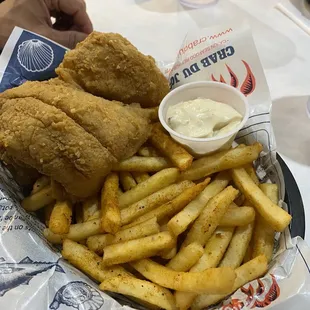 Fried flounder! 3 huge filet! My husband was in his glory.