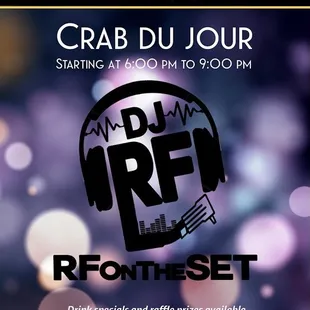 Hey Dover, Are you ready to get it crackin' with Dj RF  This Thursday, 3/18 enjoy music, special drinks &amp; raffle prizes 6pm-9pm