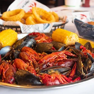 a platter of seafood