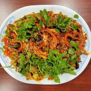 Baby Octopus mixed /Spicy Vegetables...