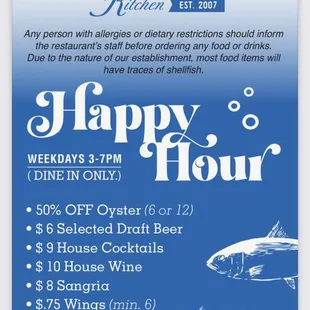 Happy Hour Menu