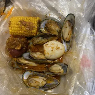 Green mussels boil 1/2 lb.