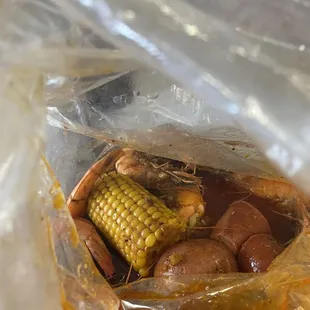 Pound of Shrimp  Comes with corn, a potato, and sausage