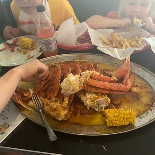 Partially eaten platter