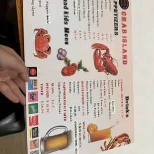burgers, menu