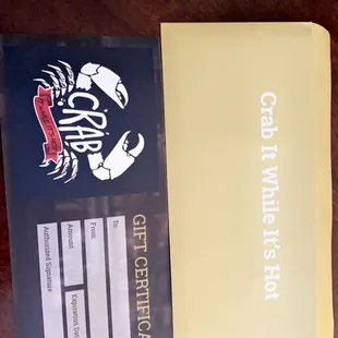 Now offering gift certificates