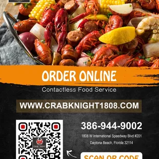 Online Ordering www.crabknight1808.com