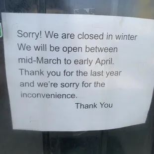 It's the first day of April 2019 and they are not open and their phone automatically goes to a busy signal.