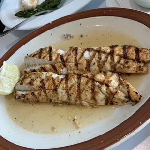 Our fresh catch of sea trout grilled perfectly.