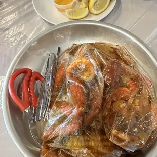 Crab boil ##3. One lb. Snow Crab &amp; 1/2 lb. Shrimp