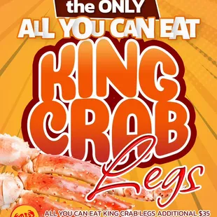ALL YOU CAN EAT KING CRAB