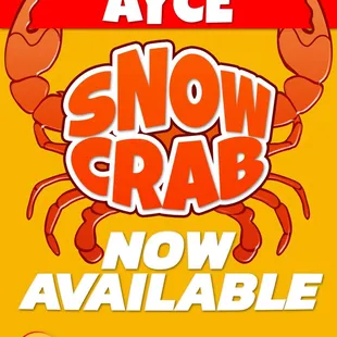 All you can eat snow crab
