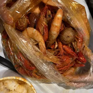 AYCE - all in crawfish, shrimp, and potatoes