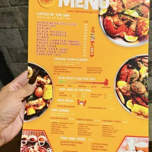 paella, menu