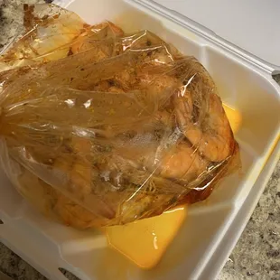 Shrimp in oil basically.