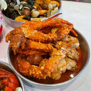King Crab leg crab n spice