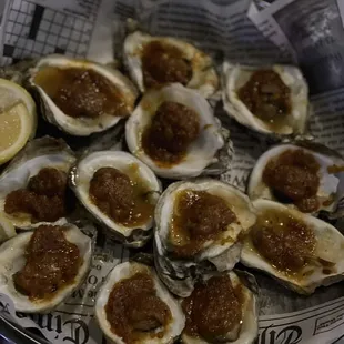 Charbroiled oysters