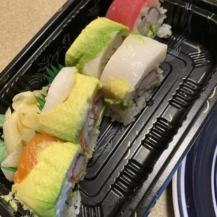 I love the rainbow roll