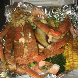 Small snow crab platter