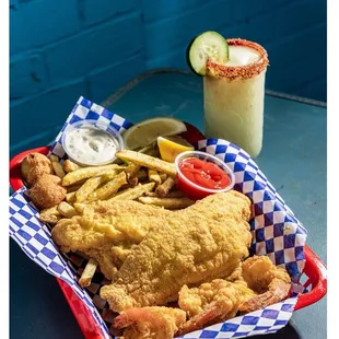 fish and chips, food