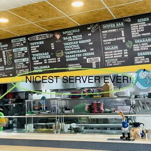 NICEST SERVER EVER! Making a Mexican Shrimp Cocktail.