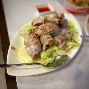 Honey Walnut Shrimp - nice flavor but lots of breading - my son loved it!