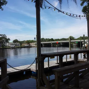 Look at the river from our outside table.  Very cool