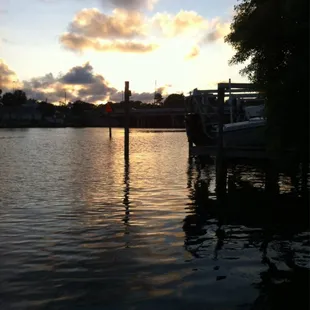 Really by the river with the cool breeze and no more heat here in Florida.