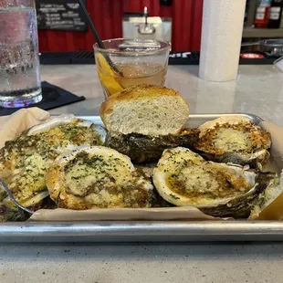 Charbroiled parmesan oysters