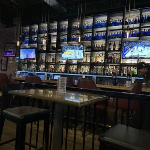 the bar and bar area