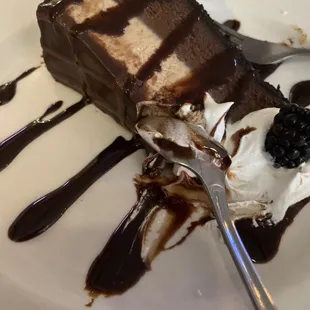 Chocolate cheesecake.