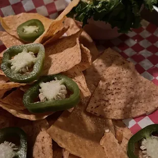 Gouda Pimento Cheese and chips appetizer