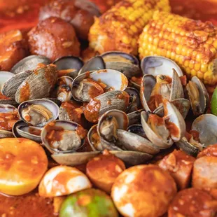 Manila clam  + our delicious crabby crabby mix sauce