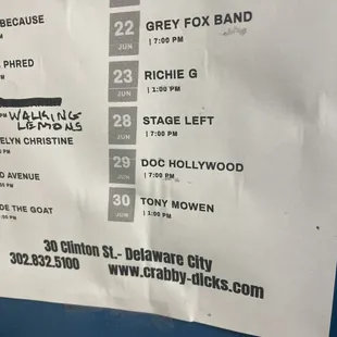 live bands
