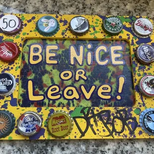 Got this sign from Crabby Jacks made by artist Dr. Bob.