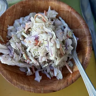 Cole slaw very dry