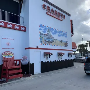 Outside facade and parking lot