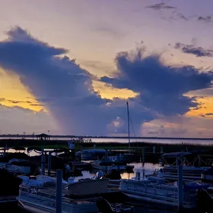 Sunset on the deck..followed by Disney fireworks in the distance!