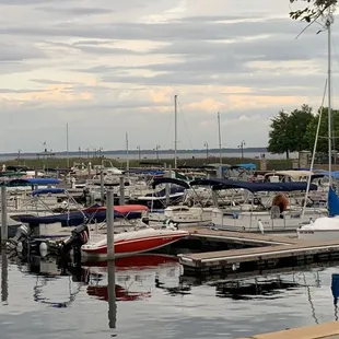 boats docked at a dock