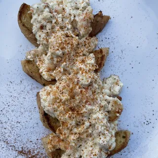 Amazing Shrimp & Feta Toast