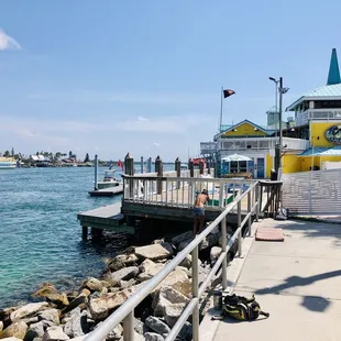 A beautiful waterfront location just inside the bridge